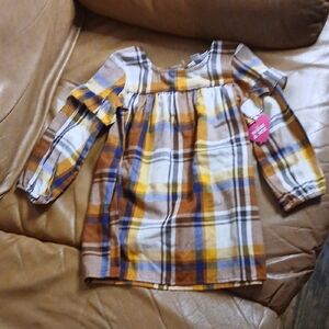 The Children's Place Multicolor Plaid Blouse with Ruffle Sleeves